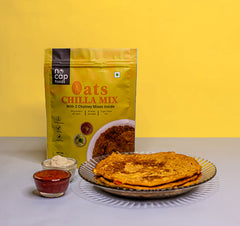 Combo | NoCap Super Saver High Protein Pack of 2| Oats Chilla Premix 200 gm (1), Sattu Vanilla Shake 220 gm (1)