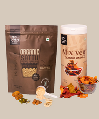 Combo | Sattu Coffee Shake 220 gm & Mix Veg Chips 150gm