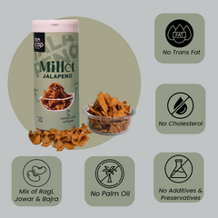 Combo | Oats Peri Peri Chips ,Millet Jalapeno Chips & Vanilla Sattu Shake 40gm (2)