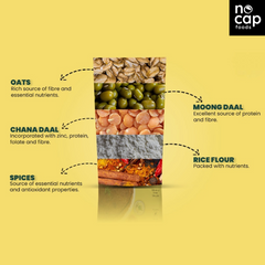 Combo | NoCap Super Saver High Protein Pack of 2| Oats Chilla Premix 200 gm (1), Sattu Vanilla Shake 220 gm (1)