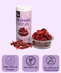 Combo | Beetroot Masala Chips (1)& Beetroot Cream and Onion Chips 150g (2)