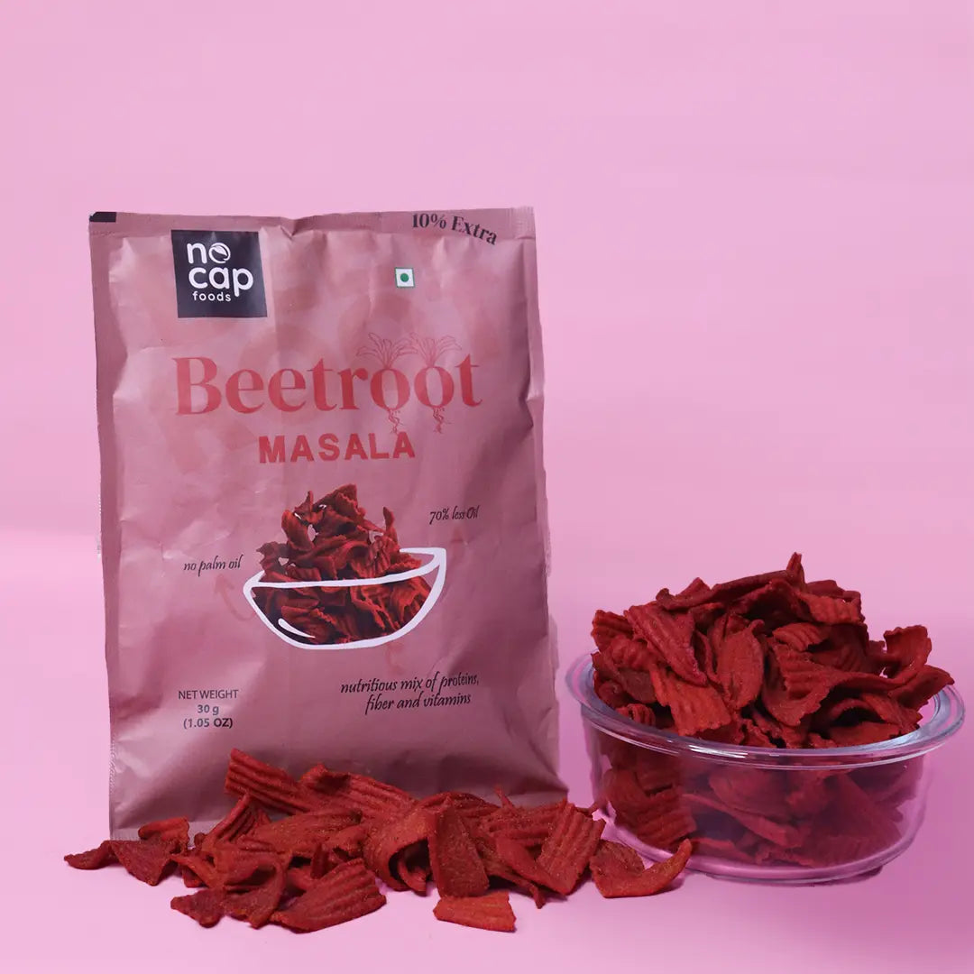 Beetroot masala chips