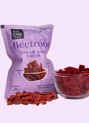 Combo | Oats Peri Peri Chips (4) & Beetroot Cream and Onion Chips (4)30g
