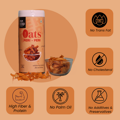 Mix Veg Chips & Oats Peri Peri Chips - Jumbo Party Pack of 2