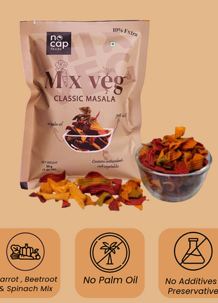 Combo | Oats Peri Peri & Mix Veg Chips 30gm | Pack of 4