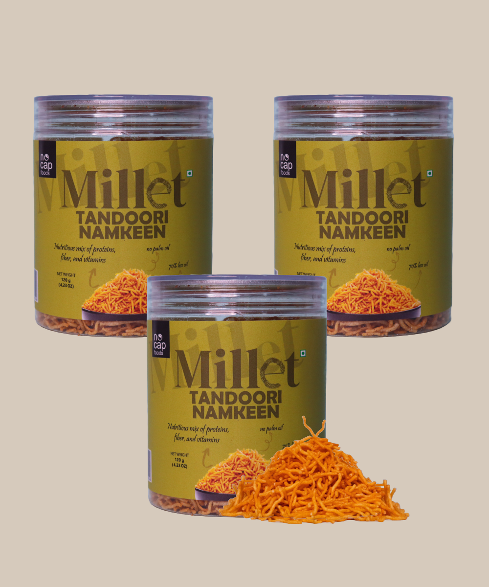 Combo | Millet Tandoori Namkeen 120 Gm | Pack of 3