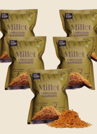 Combo | Millet Tandoori Namkeen 50 Gm | Pack of 5