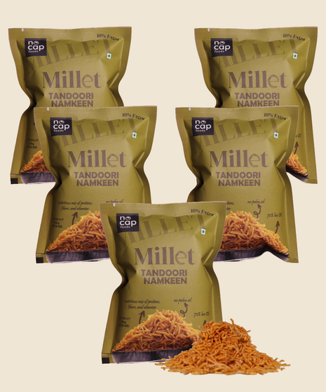 Combo | Millet Tandoori Namkeen 50 Gm | Pack of 5
