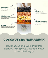 Combo | Tomato Chutney Mix 50g (3), Coconut Chutney Mix 50g (3)