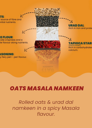 Combo | Oats Namkeen 50 Gm | Pack of 5