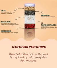 Combo |Oats Peri Peri Chips 150g & Oats Masala Namkeen 120g (2)