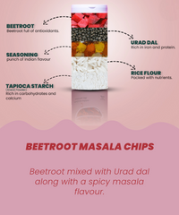 Beetroot Masala Chips 150 Gm