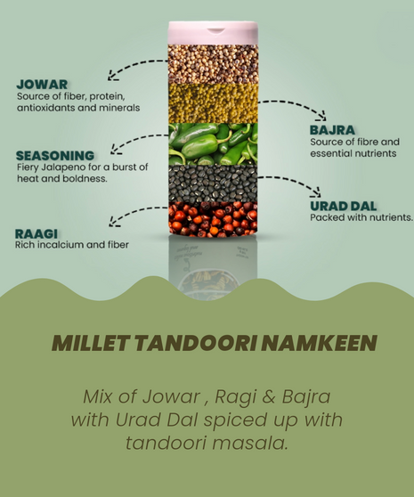 Millet Tandoori Namkeen 150 Gm