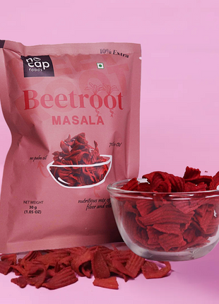 Healthy Chips Pack of 10 | Beetroot Masala Chips (2), Beetroot Cream and Onion (2), Oats Peri Peri (2), Millet Jalapeno (2), Mix Veg Classic Masala (2)