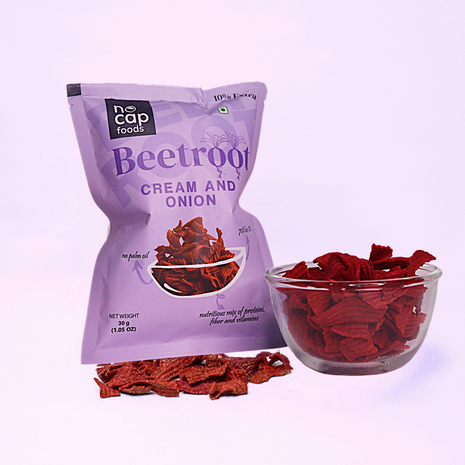 Healthy Chips Pack of 10 | Beetroot Masala Chips (2), Beetroot Cream and Onion (2), Oats Peri Peri (2), Millet Jalapeno (2), Mix Veg Classic Masala (2)