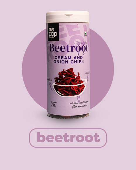 Beetroot Cream & Onion Chips 150 Gm