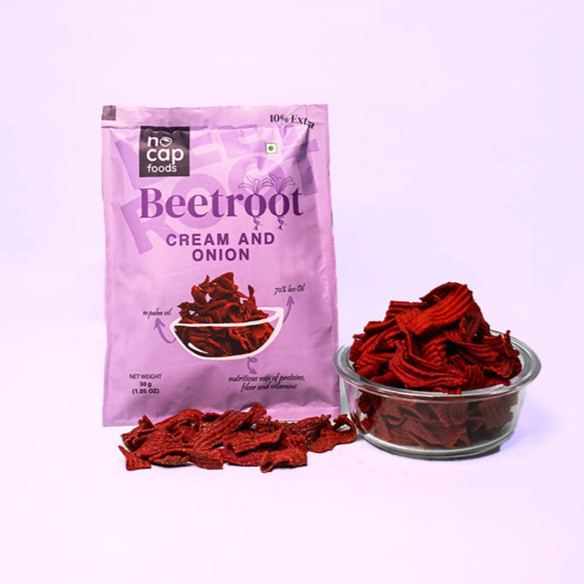 Beetroot Cream and Onion Chips