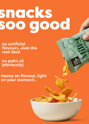 Healthy Chips Pack of 10 | Beetroot Masala Chips (2), Beetroot Cream and Onion (2), Oats Peri Peri (2), Millet Jalapeno (2), Mix Veg Classic Masala (2)