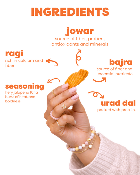 Millets Jalapeno Chips 150 gm